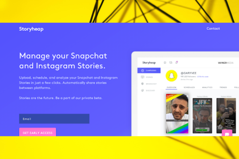 Storyheap (One of the Best Snapchat Tools)