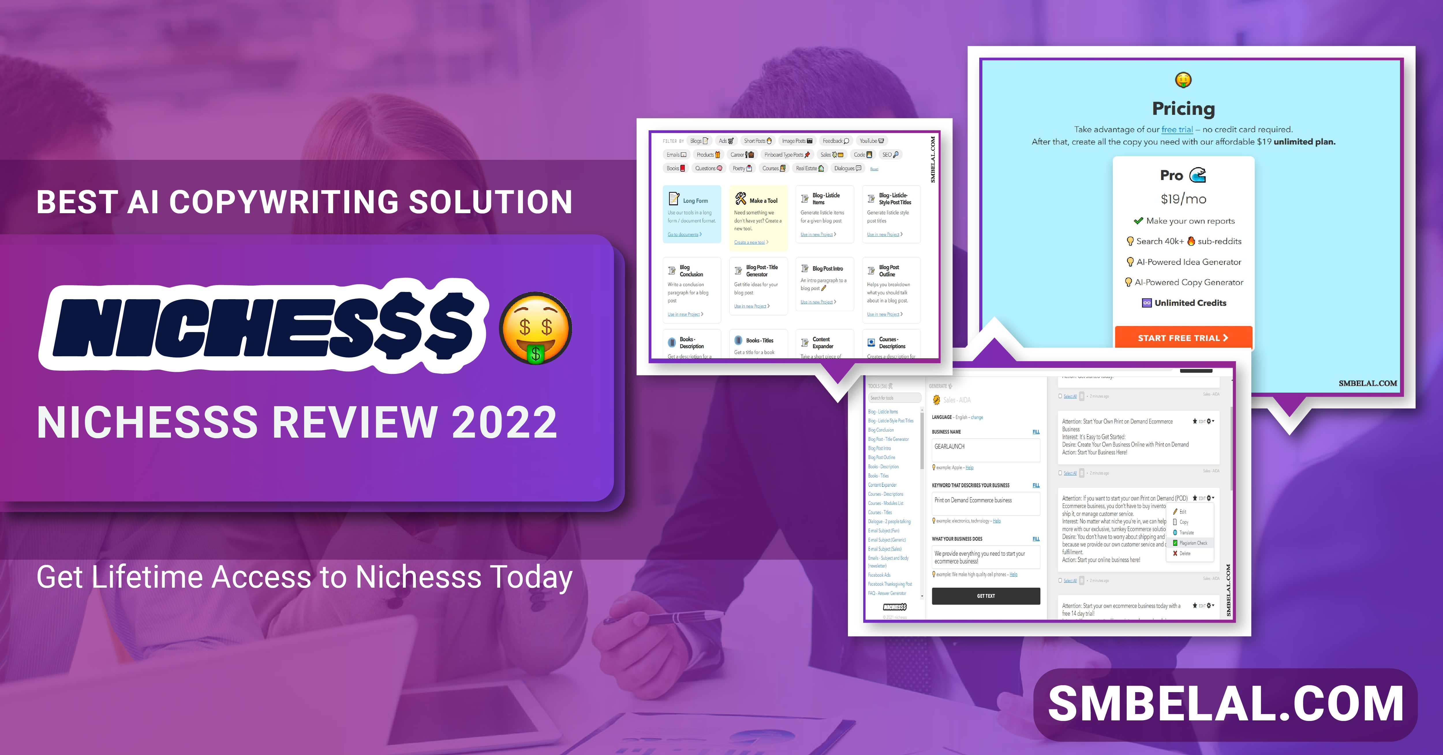 Nichesss Review 2022: Best Ai Copywriting Tool | SM Belal 1