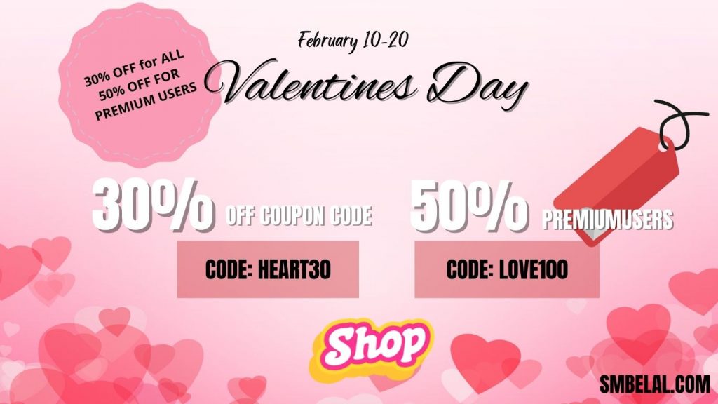 Referrals to the customers - valentines day sale ideas