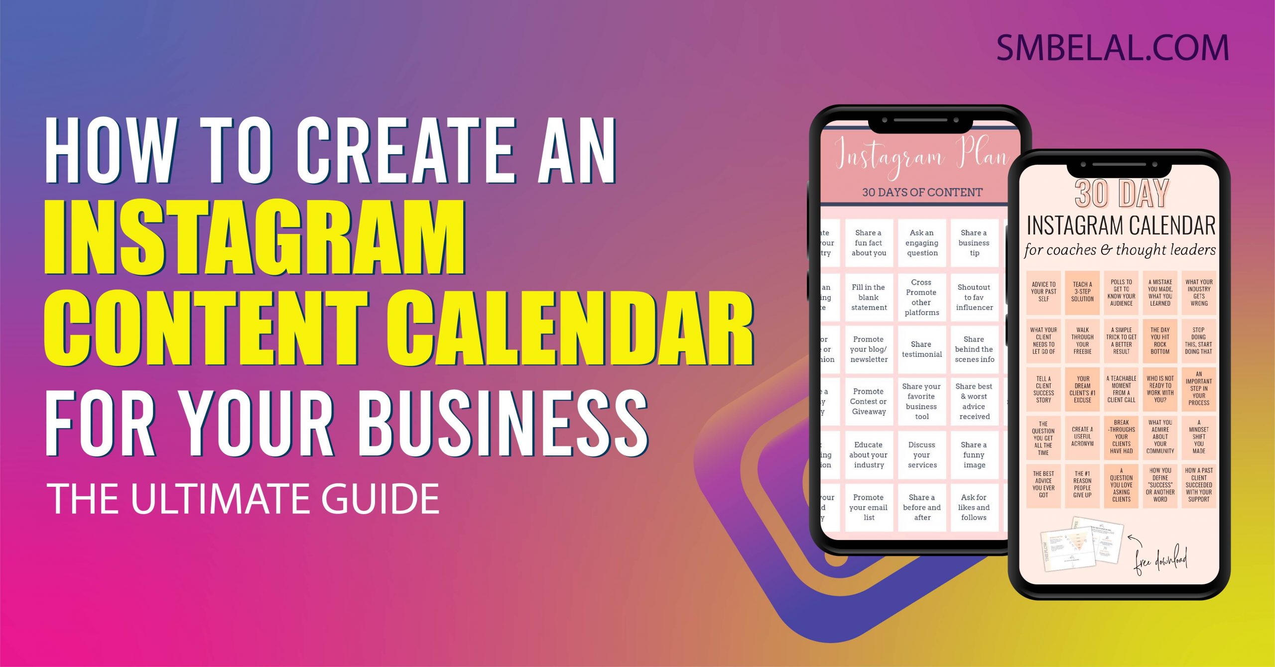 How to Create an Instagram Content Calendar