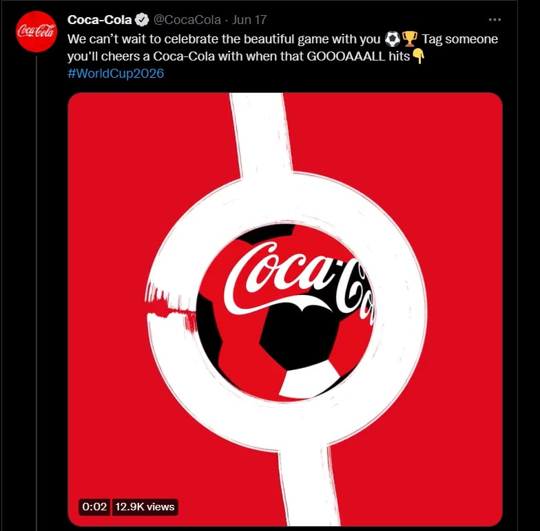 Social media contest ideas from Coca-Cola'sTag a friend-Contest