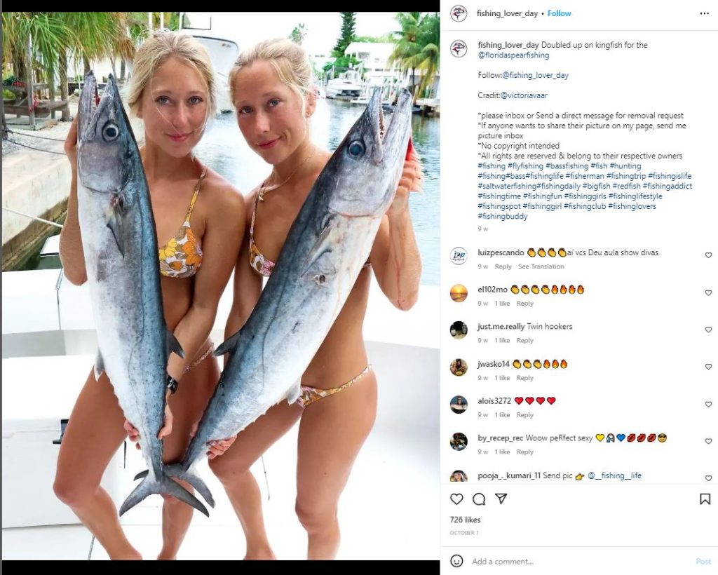 Fishing lover day using Hashtags on Instagram Captions