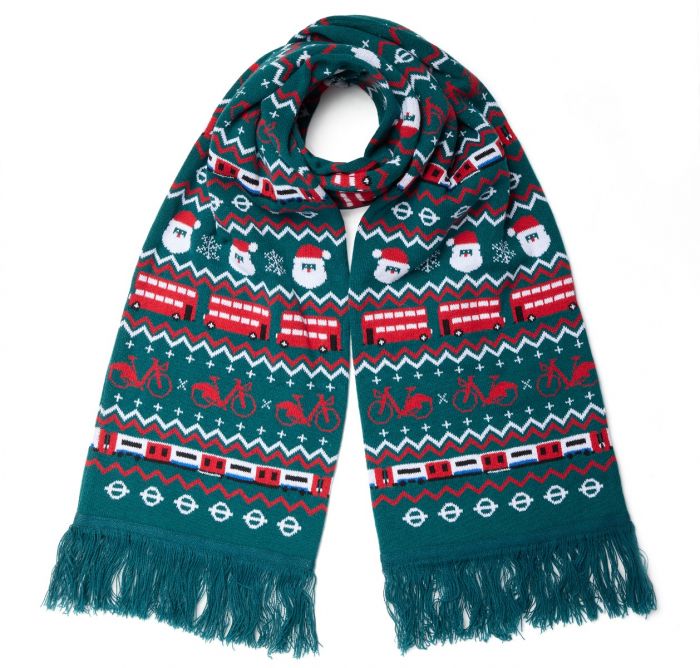 Scarves with a Christmas theme